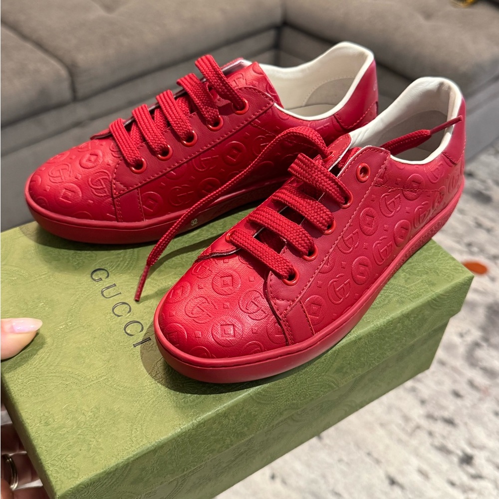 Gucci Red Logo Sneakers